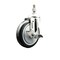 Service Caster 5 Inch 316SS Black Polyurethane Swivel 1/2 Inch Threaded Stem Caster with Brake SS316TS20S514-PPUB-BLK-TLB-121315 - alternate 1